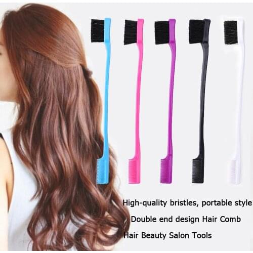 1/3pcs Double Sided Edge Hair Brush Comb Hair Styling Hair Beauty Salon Hairdressing Tools