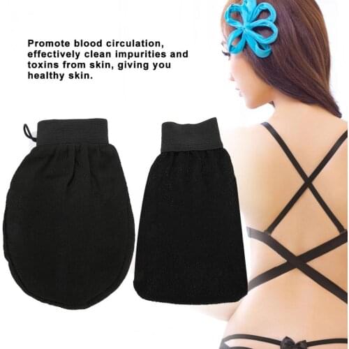 1 Pair Soft Bath Gloves Wash Skin Spa Massage Body Cleaning Scrubber Skin Care for Remove Dead Skin Exfoliating Shower Tools