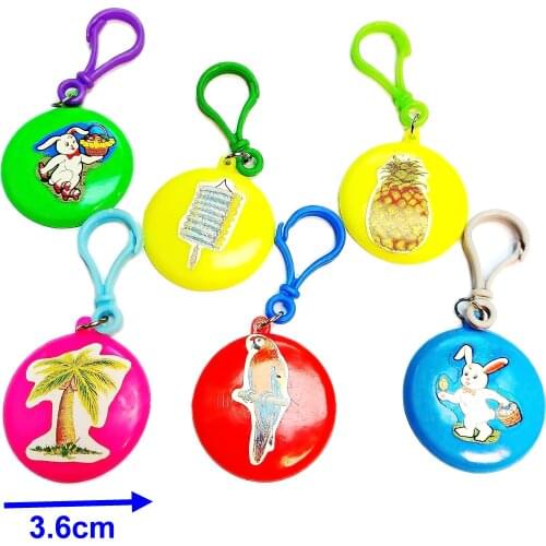 100pc Plastic Clip w/ Sticker Round Pendant Kids Child Birthday Party Favors Pinata Loot Pocket Toys Carnival Giveaways Souvnirs