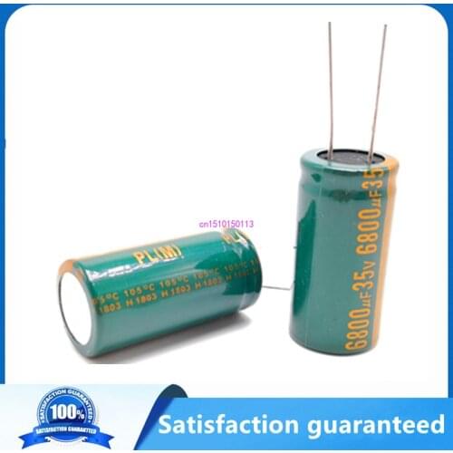 1pcs/lot H096 35v 6800UF aluminum electrolytic capacitor size 18*35 6800UF35V 20