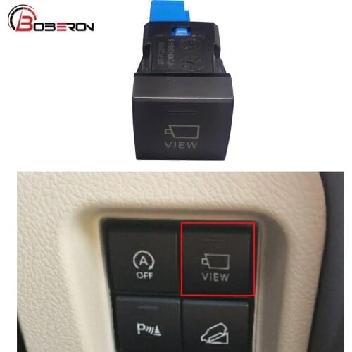 Car Camera View Switch Push Button with Wire for Toyota Camry Corolla 2018-2019 Auto Accessories