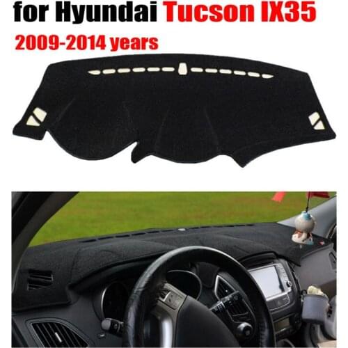 Car dashboard covers mat for Hyundai Tucson IX35 2009-2014 Left hand drive dashmat pad dash cover auto dashboard accessories