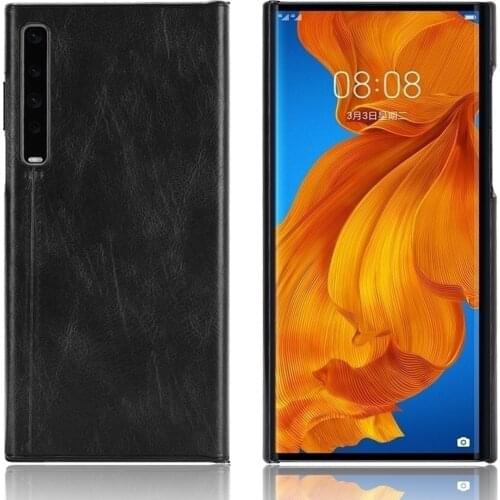 For Huawei Mate XS Case Luxury Calfskin PU Leather lines Hard Back Cover Case For Huawei Mate X XS X S MateXS MateX Phone Case