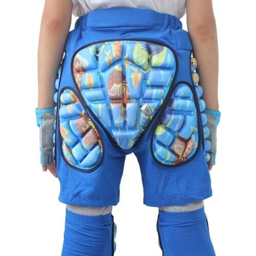 Kids 3D Protective Hip Pad EVA Short Pants Skiing Snowboard Skating Riding Protective Gear Drop Resistance Padded Protecter