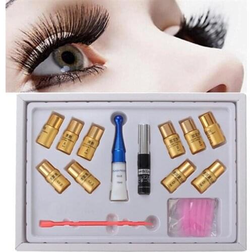 Eyelash Perming Kit Lashes Lifting Cilia Lift Extension Perm Set With Rods Glue Curling And Nutritious Growth Treatments