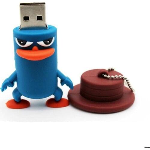 Pendrive Usb Flash Drive 256gb 32gb 128gb 64gb Animal Memory Stick Cartoons Platypus Cute Usb Stick Pen Drive Usb 2.0 U Disk