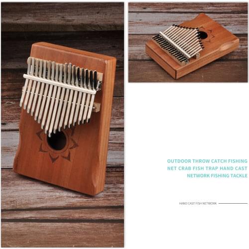 Quality Musical Instrumentos Musicales 17 Keys Deer Design Kalimba Musical Instrument Acacia Thumb Piano for Beginner