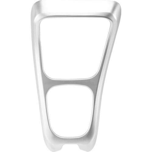 Matte Silver Gear Shift Box Lever Frame Cover Trim for Jeep Compass 2017 2018 2019 2020