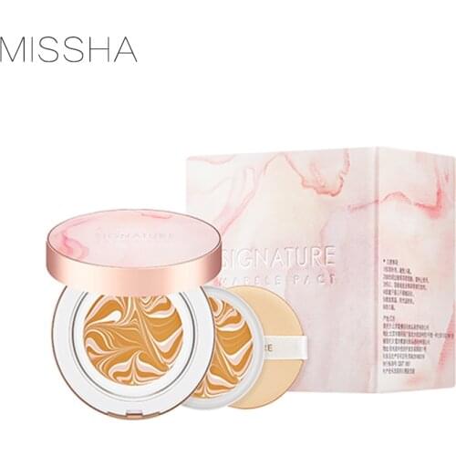 Missha Signature Marble Pact 15g + Refill 15g Air Cushion BB Cream Makeup Primer Smooth Skin Primer Face MakeUp Korea Cosmetics