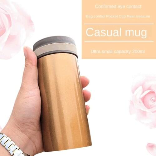 New Business Car Vacuum Flasks Portable Compact Double-layer Vacuum Thermal Insulation High-end Office Vacuum Flask