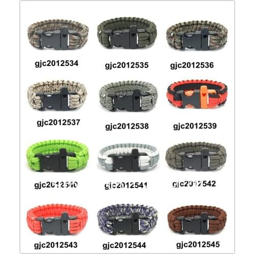 New Paracord Parachute Cord Military Survival Bracelet