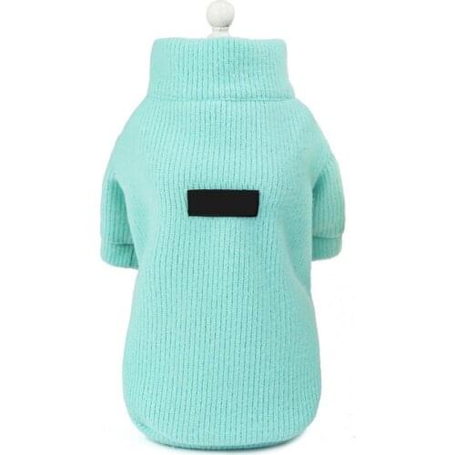 Pet Autumn Winter Sliming Warm Sweater With Zipper Dog Cat Clothes In Cold Weather Small Medium