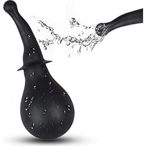Travel Anal Shower Enema Syringe Ball Sprayer Anus Portable Cleaning Bulb Douche Washing Anal Enema Shower Sausage Anal Syringe