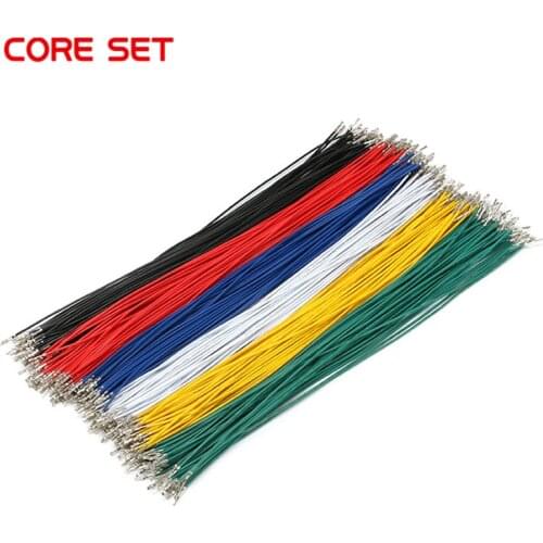100pcs/lot 1P 2.54 Cable Jumper Wire Female to Female Double Head Spring Electronic Wire Connector Line 24AWG 250mm