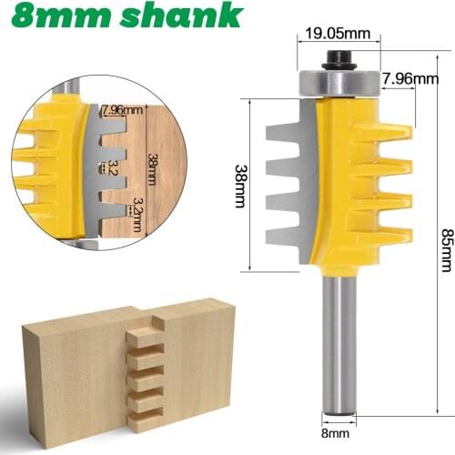 T Type Architectural Cemented Carbide Molding Router Bit Trimming Wood Milling Cutter Cone Tenon Woodwork Cutter Tools