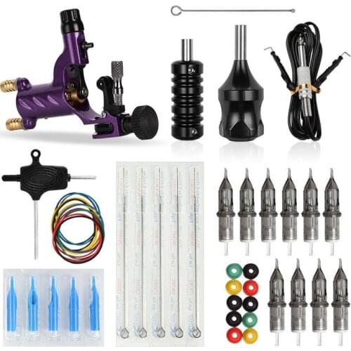 Tattoo Machine Full Set Rotary Tattoo Shader Lining 7 Colors Assorted Tattoo Machine Gun Kit for Artists