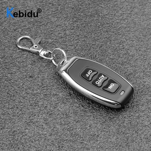 Kebidu Universal 433MHz Wireless Remote Control 3 Key Garage Door Duplicator Learning Code Key Fob Copy Auto Car Alarm System