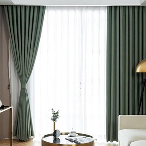 2021 Blackout Curtains For Living Room Rideaux Para Salon Cortinas Rideau Nordic Modern Minimalist Bedroom Hook Shade Curtain