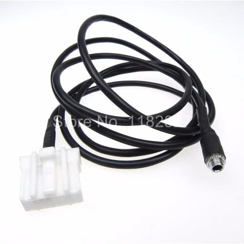 1pcs/lot High Quality DIY Car AUX In Input Female Jack Interface Adapter Cable For Mazda 3 6 MX-5 RX8