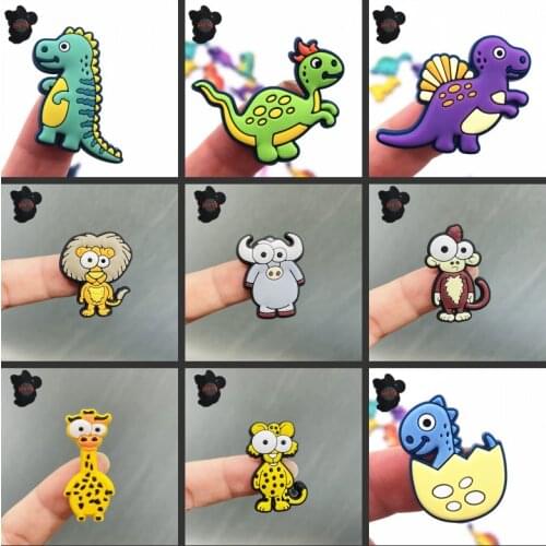 1PCS PVC Cute Cartoon Animals Fridge Magnetic Sticker Dinosaur Bull Lion Tiger Giraff Refrigerator Magnets Home Decoration Kids