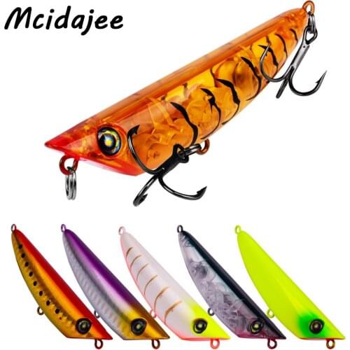 1pc Top Fishing Lures VIB Pencil Lures 8.4cm 8.5g Fishing Tackle Plastic Balancer Artificial Fishing Hard Bait Carp Bass Lure