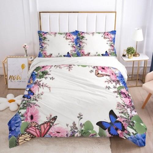 3D Flower Design Duvet Cover Set Bedding Sets Quilt Covers Sets Comforter Case Full Twin Single Double Size Home Textile