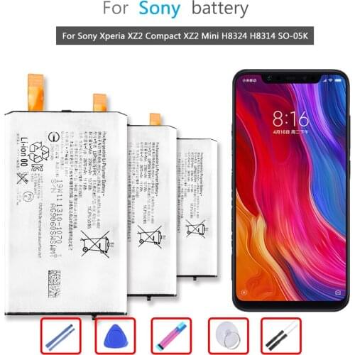 Battery 2870mAh For Sony Xperia XZ2 Compact XZ2 Mini H8324 H8314 SO-05K LIP1657ERPC Mobile Phone Li-ion Bateria