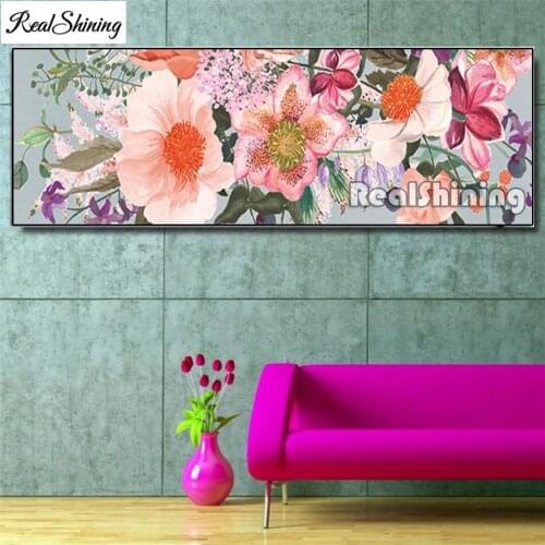Diy diamond painting large colorful rose flowers 5D full Drill rhinestone mosaic Diamant embroidery abstract T80