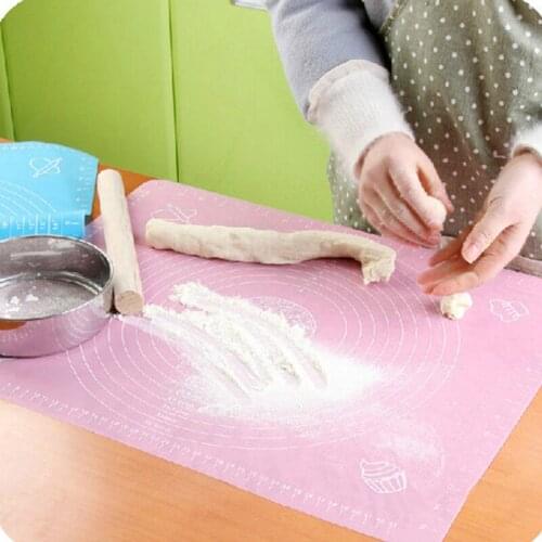 Non-stick Rolling Mat Silicone Pastry Baking Mat For Making Fondant Ice Cake Dough Anti-slip Mat With Markings Home Kitche Tool