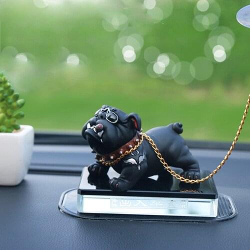 Car Interior Display American Bully Figurine Decoration Car Dashboard Ornament Car Home Decor Car Ornaments Holiday Gift