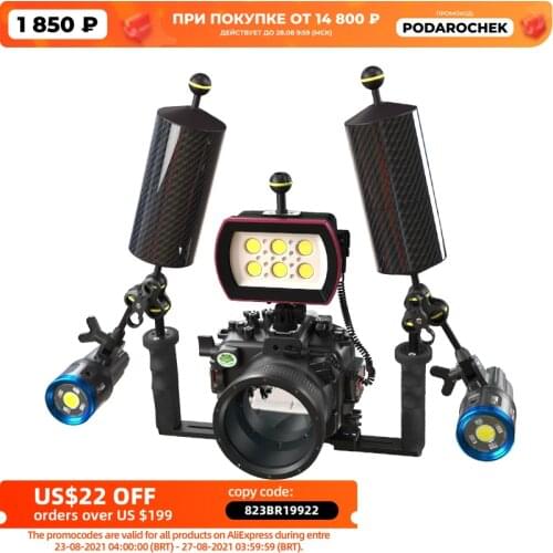 40meter Waterproof Camera Case Housing for Olympus E-M5III 12-40mm 12-50mm Dome Port