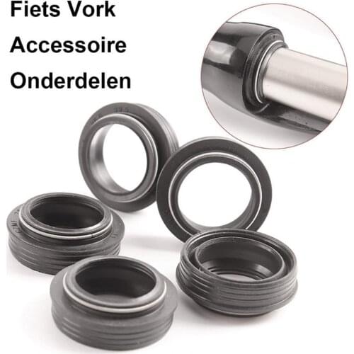 Black Portable Exquisite Seal Ring Dust-proof Heat-resistant Plastic Front Fork Seal Ring For Mountain Bike Durable Gadgets