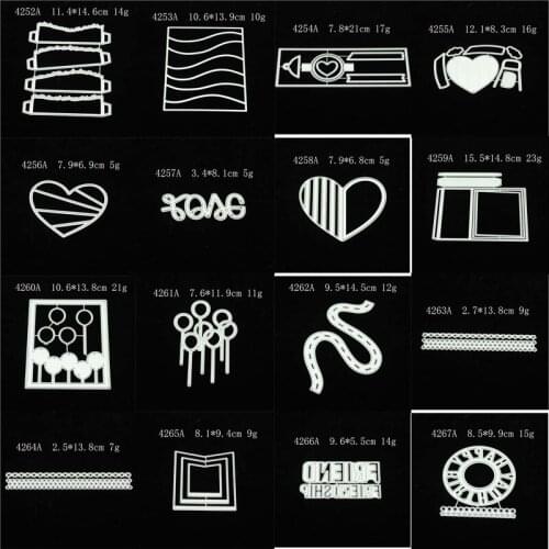 Heart-shaped Letter Balloon Metal Knife Mold Crafts Cutting Knife Mold DIY Scrapbook Photo Album Cards Decoration Embossing Mold