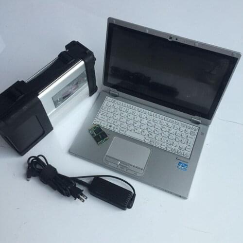 2020 MB Star C5 Diagnostic tool with used Laptop CF-AX2 Lightweight 480G SSD SD Connect Compact 5 newest Software Install well