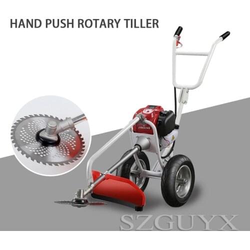Home push type small ripper excavator micro tillage machine small trencher hoe machine weeder rotary tiller