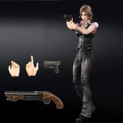 Play Arts Jill Valentine Helena Leon S Kennedy Action Figure Collect Doll Gifts Toy
