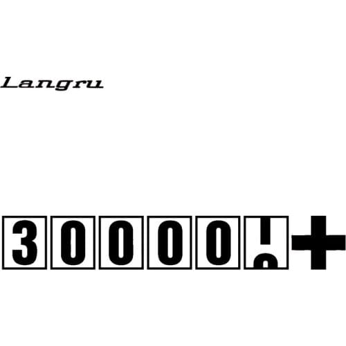 Langru Car Sticker Personality Stance Fresh Car Styling Illest High Mileage Vinyl Decal Car Window Jdm