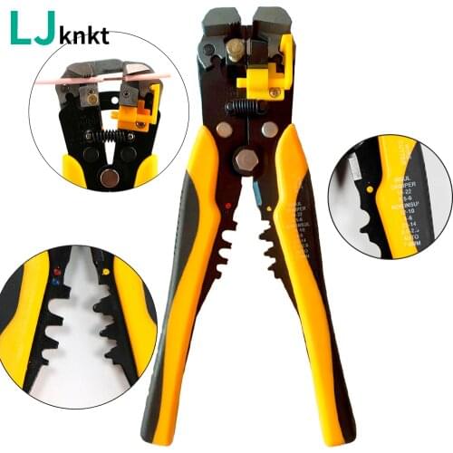 Cable Adjustable Multi-function Extraction Terminal, 0.2-6 Mm 2 Awg24-10 Hand-held Tool, Peeling Compressor Clamp Wire Stripper