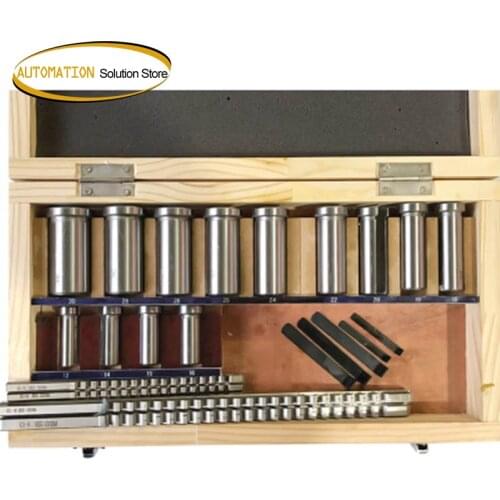 22pcs Keyway Broach Set Bushing Shim Set Metric System 12-30 HSS Keyway Tool knife for CNC Machine New