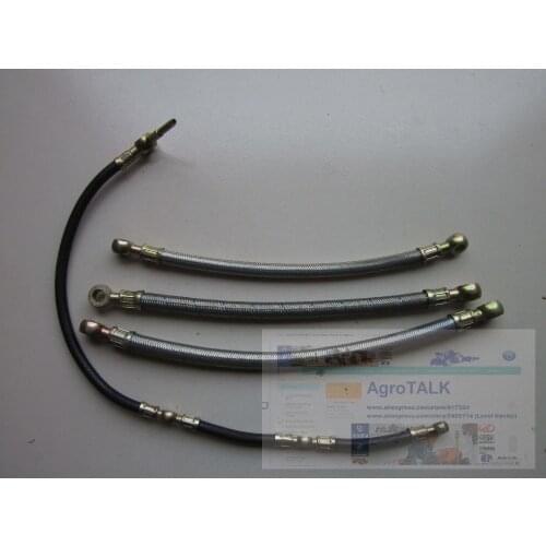 Set of fuel pipes as picture showed for Quanchai QC385T for Foton tractor FT244 FT254, part number