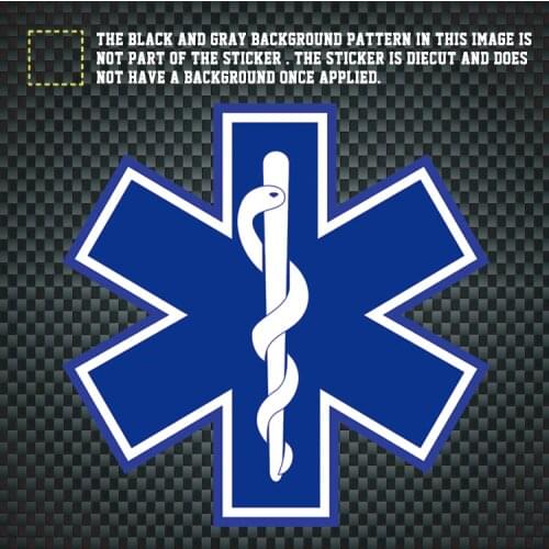 Star of life Decal Patterns For Car Stickers Decals