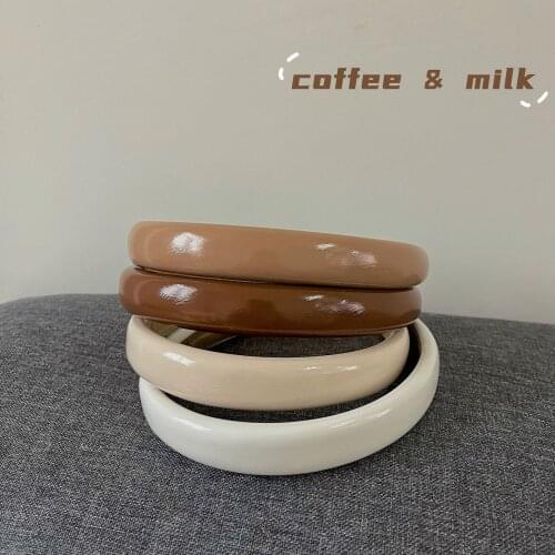 Fashion Retro Bright Leather Hairband Headwrap Hair Accessories For Women Girls Elegant Korean Headwear Hair Hoop Headband