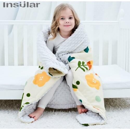 Insular Baby Muslin Blanket Newborn Cotton Absorbent Large Bath Towels Infant Cartoon Baby Enlarged Covers Quilt 0-6 Years