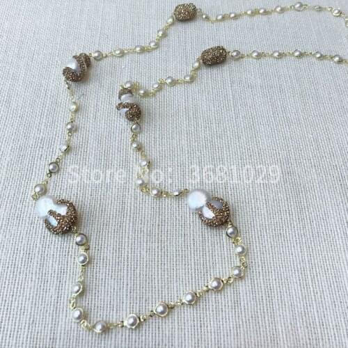 Beaded necklaces are popular in Europe and America