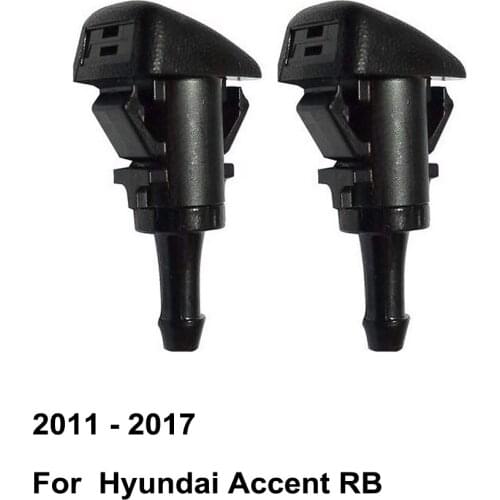 Front Windshield Washer Nozzle 986303J000 for Hyundai Accent RB ( 2011 - 2017 ) ( Pack of 2 )
