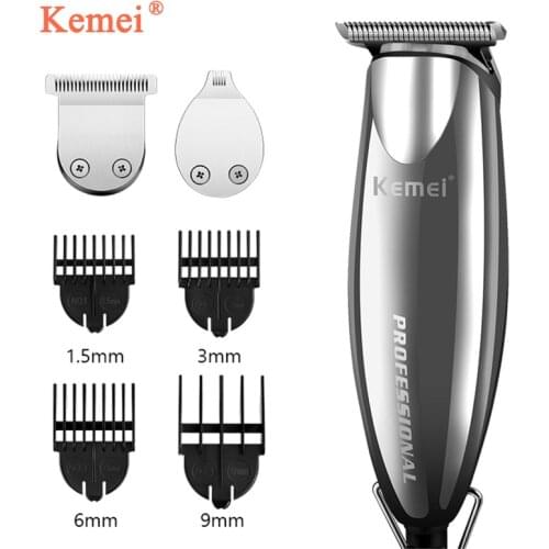 KM-701 Professional Hair Clipper Baldheaded Trimmer With Wire Incidental 2 Different Cutter Heads & Limit Combs Haircut Machine