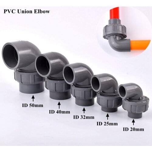 1~10Pcs 20~50mm PVC Pipe Connectors Aquarium Fish Tank Water Supply Drain Joint Watering Irrigation Garden Drainage Tube Fitting