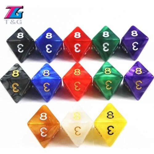 Brand New D8 Dice for Rpg 8 Faces Rich Colors Desktop Game Dnd Playing