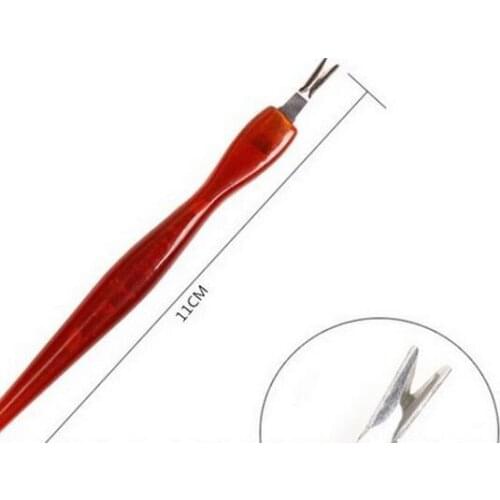 Dead Skin Fork for Manicure Cuticle Remover Pedicure Salon Cuticle Pusher Nail Art Tool