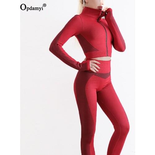 Womens Workout Yoga Sets 2/3 Piece Front Zip Long Sleeve Crop Top and Seamless Leggings Sports Bra Set Gym Clothes Yoga Outfits